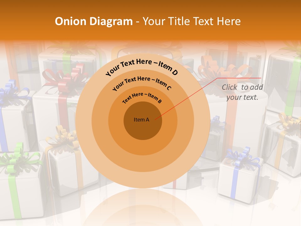 Schleife Gewinn Hochzeit PowerPoint Template