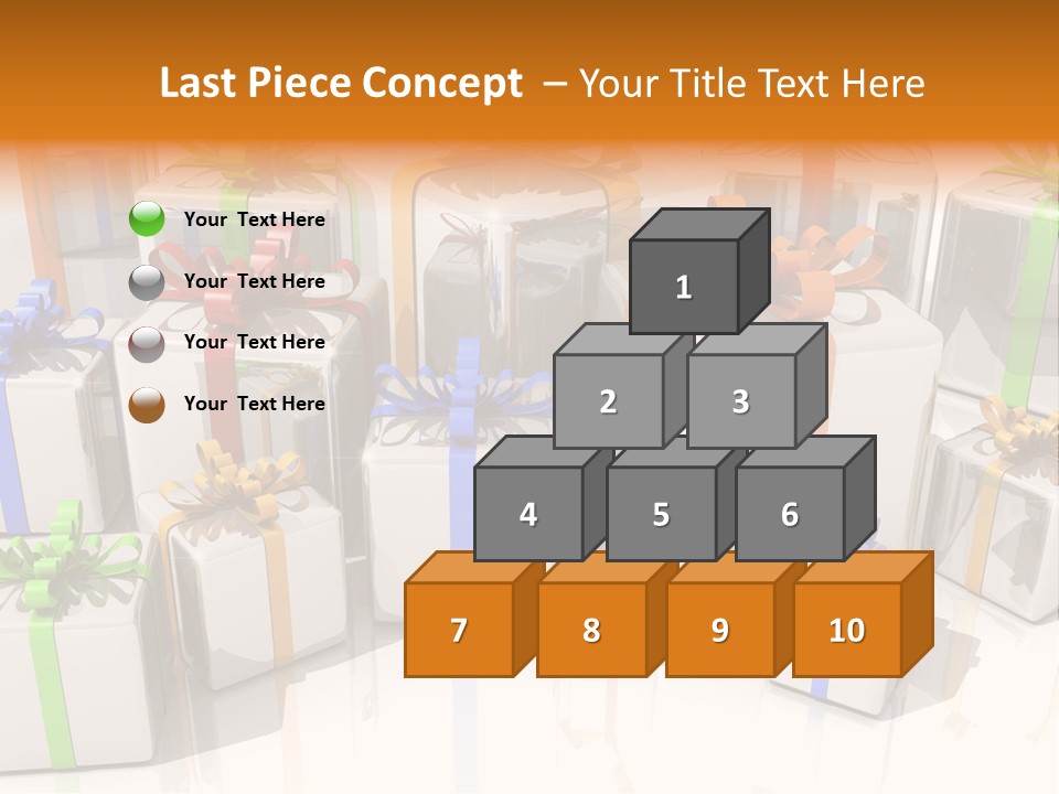 Schleife Gewinn Hochzeit PowerPoint Template