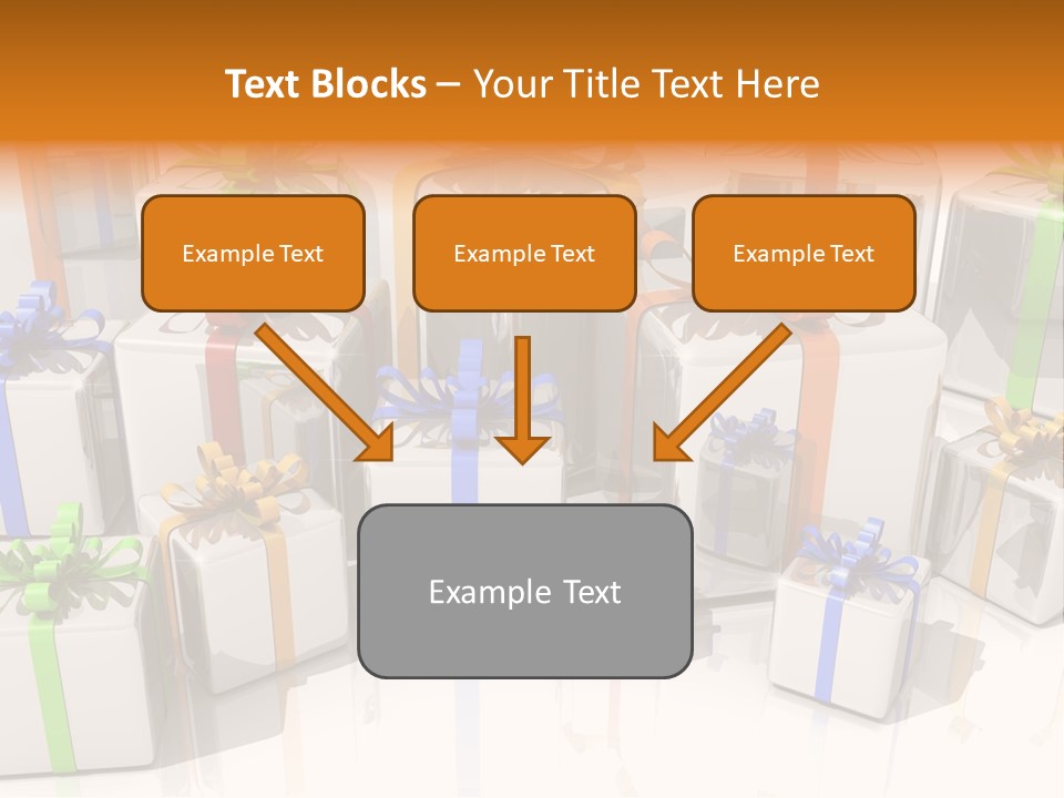 Schleife Gewinn Hochzeit PowerPoint Template