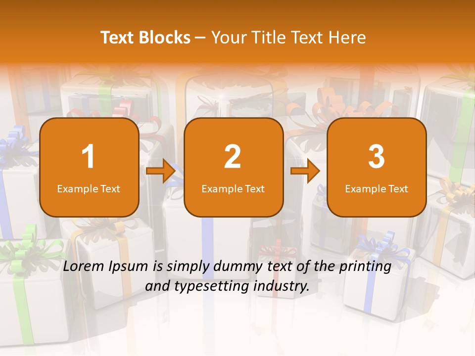 Schleife Gewinn Hochzeit PowerPoint Template