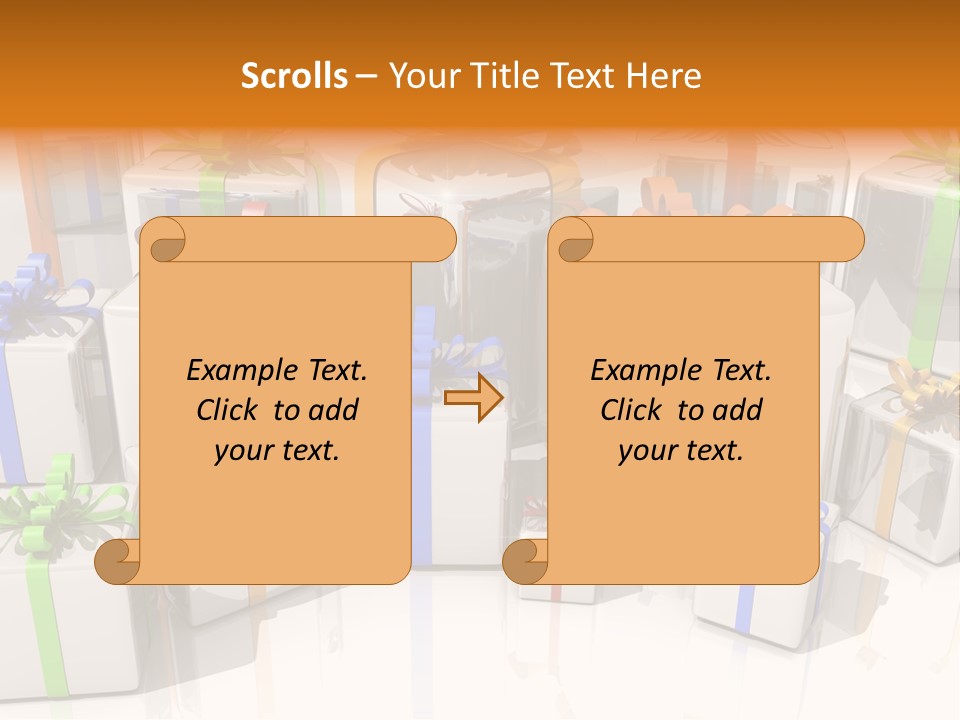 Schleife Gewinn Hochzeit PowerPoint Template