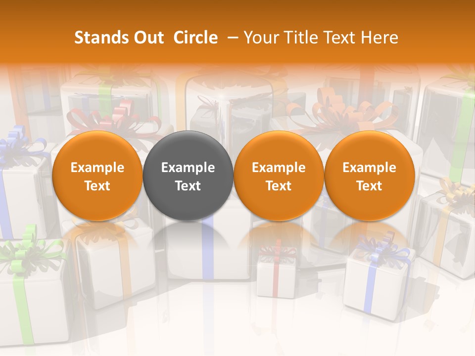 Schleife Gewinn Hochzeit PowerPoint Template