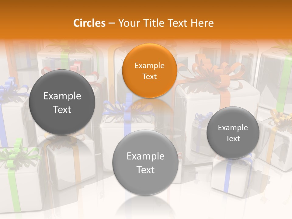 Schleife Gewinn Hochzeit PowerPoint Template