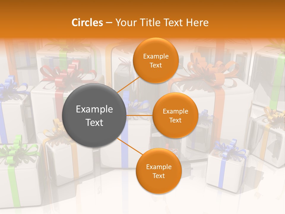 Schleife Gewinn Hochzeit PowerPoint Template