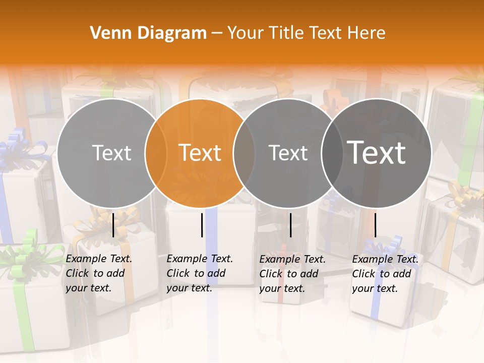 Schleife Gewinn Hochzeit PowerPoint Template