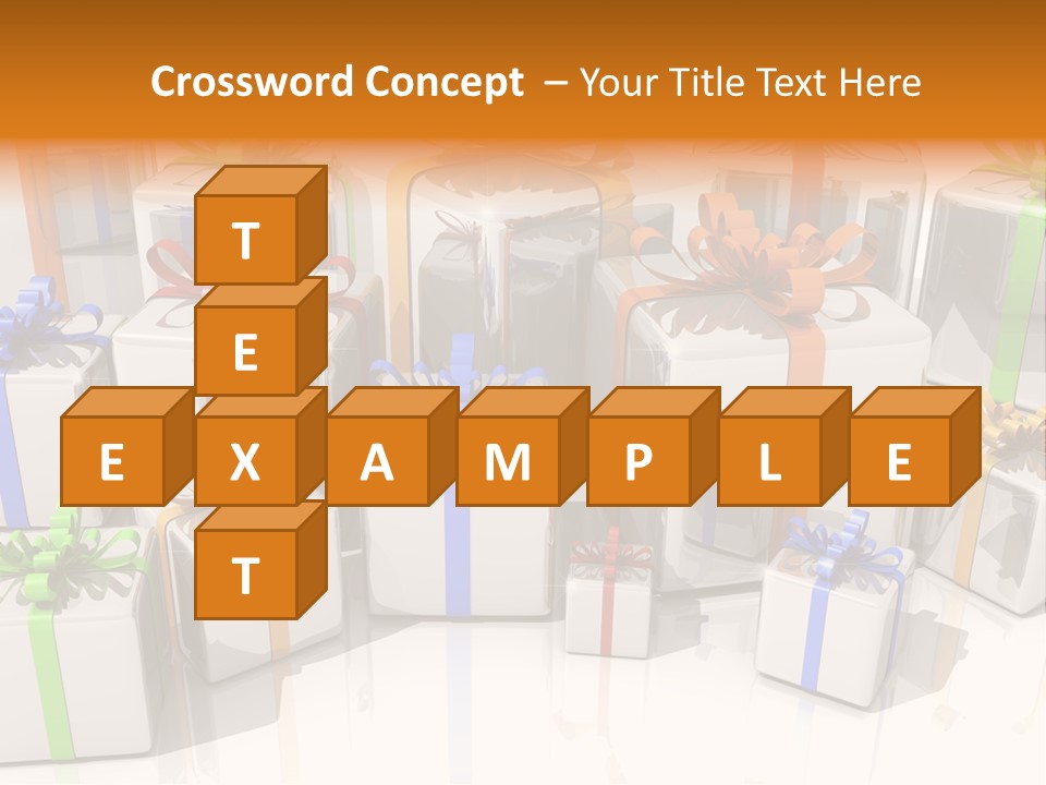 Schleife Gewinn Hochzeit PowerPoint Template