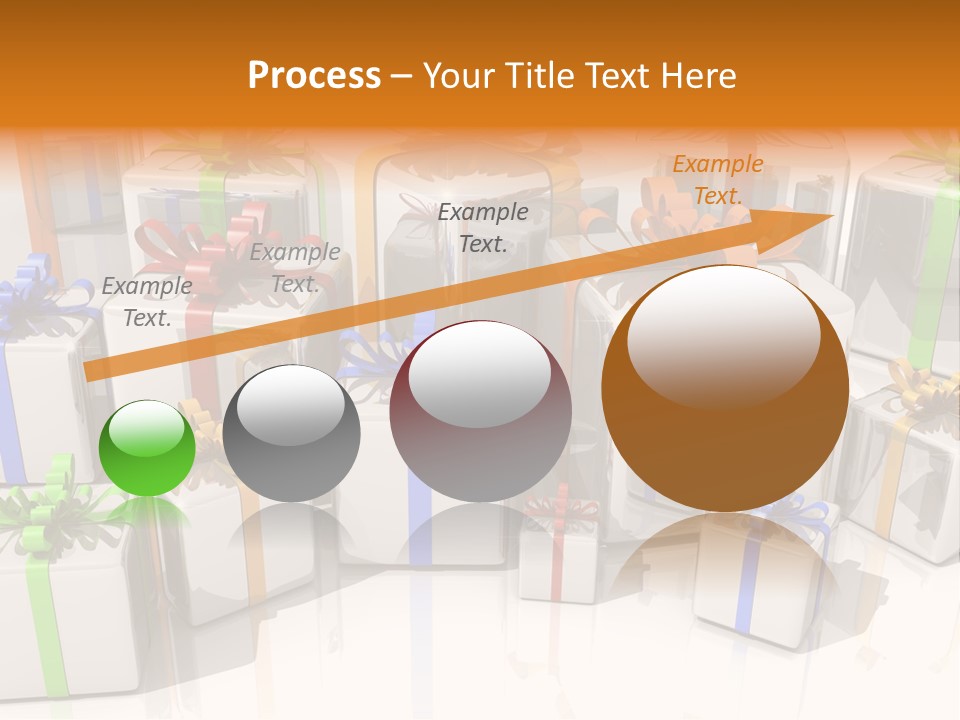 Schleife Gewinn Hochzeit PowerPoint Template