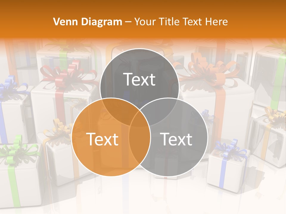 Schleife Gewinn Hochzeit PowerPoint Template