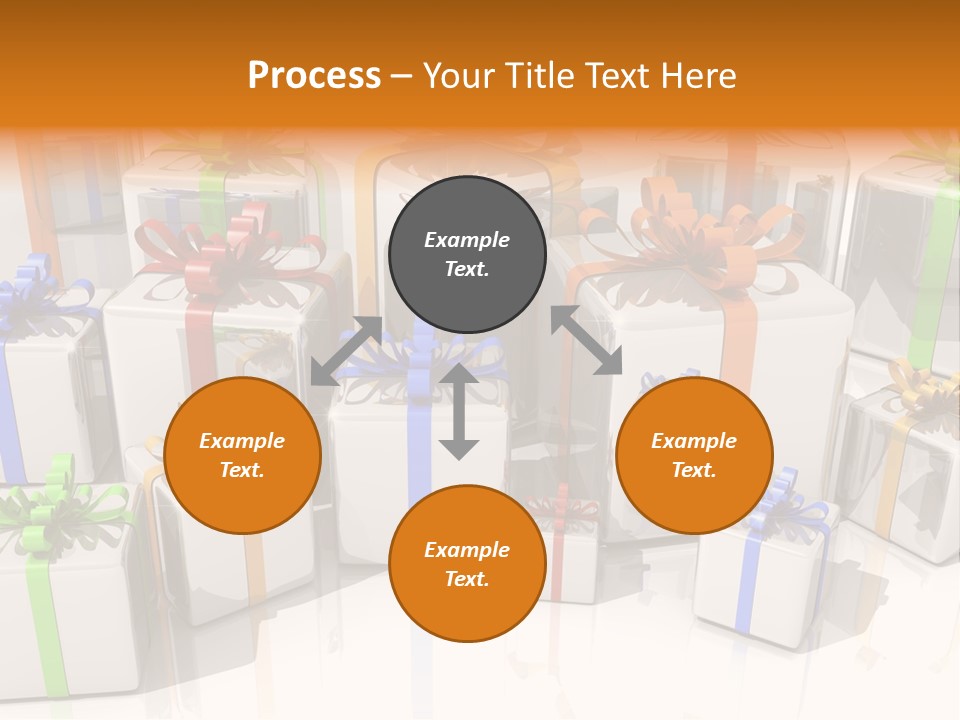 Schleife Gewinn Hochzeit PowerPoint Template