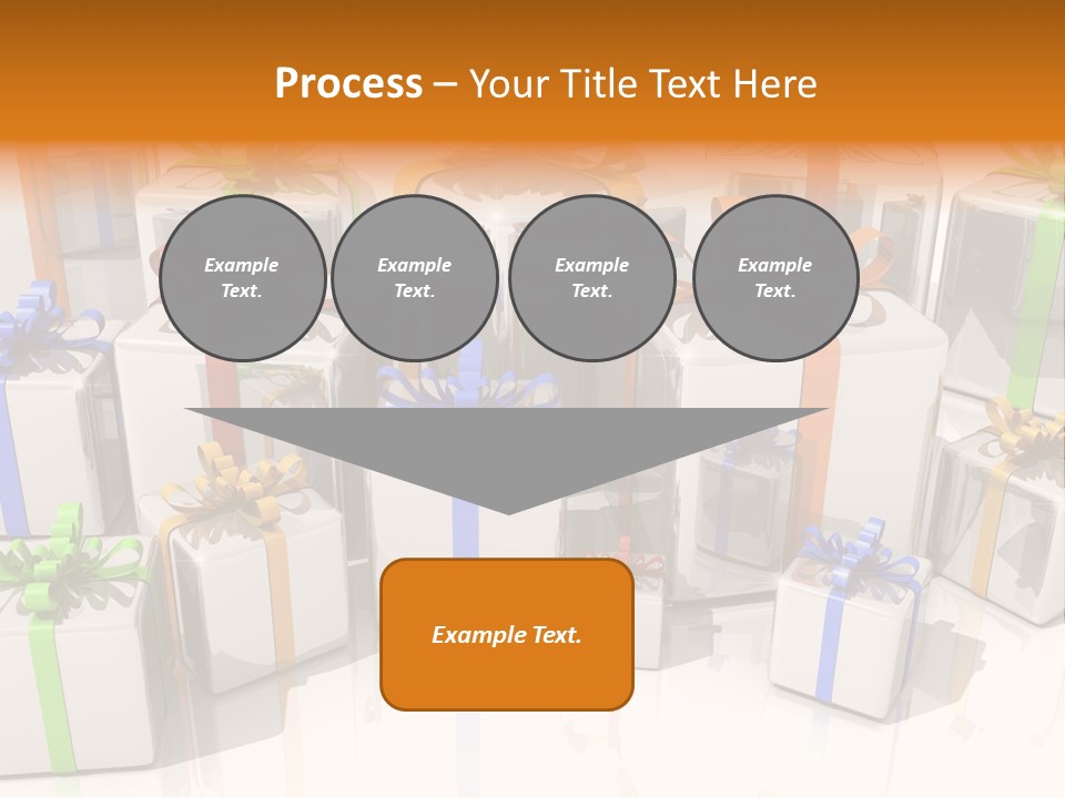 Schleife Gewinn Hochzeit PowerPoint Template