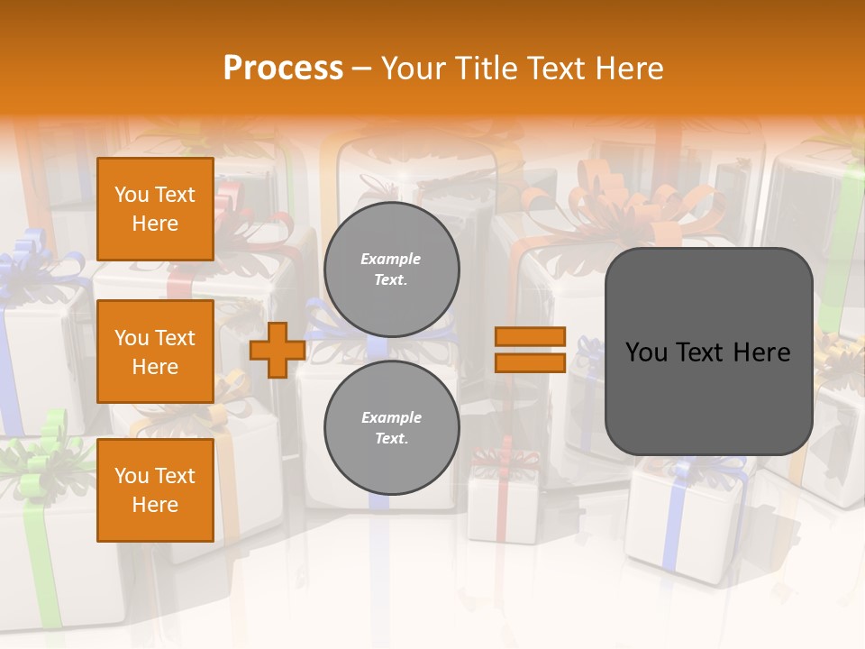 Schleife Gewinn Hochzeit PowerPoint Template