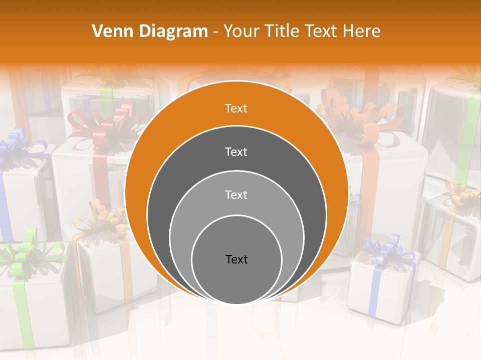 Schleife Gewinn Hochzeit PowerPoint Template