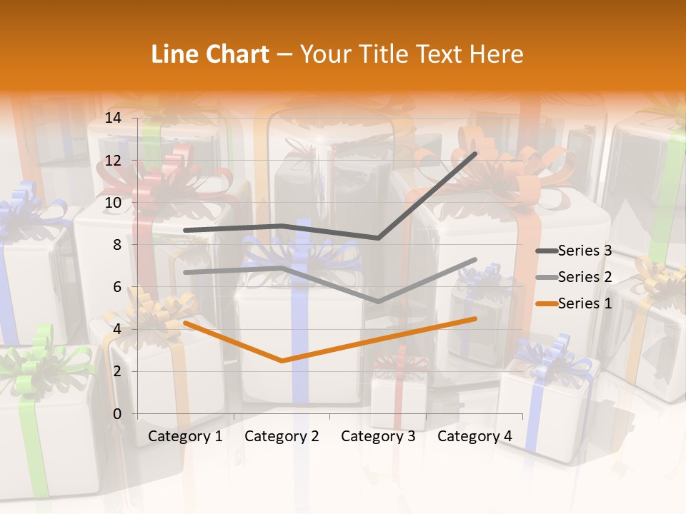 Schleife Gewinn Hochzeit PowerPoint Template