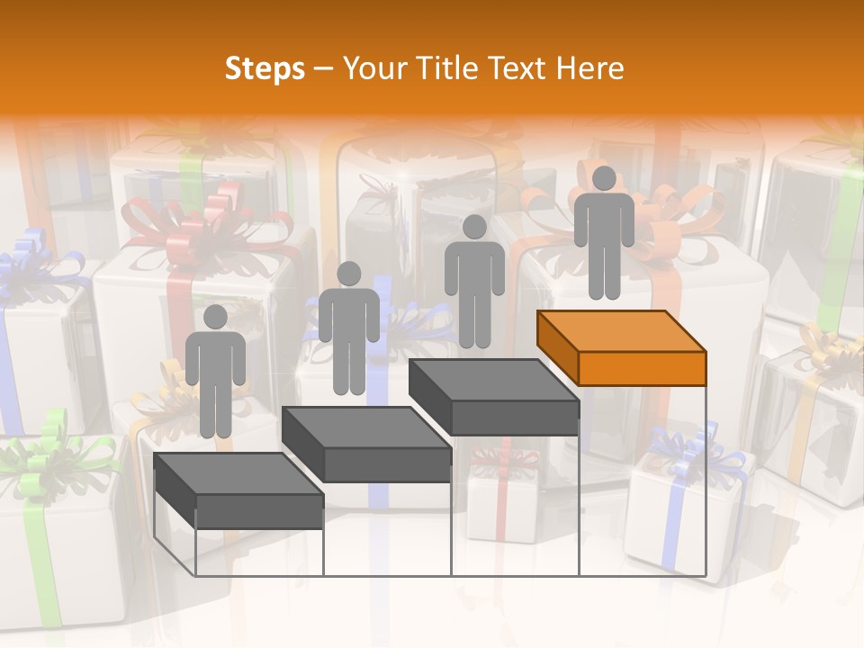 Schleife Gewinn Hochzeit PowerPoint Template