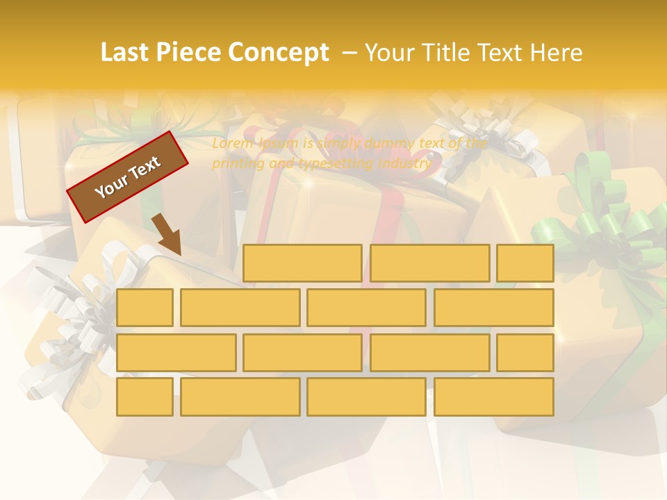 Verteil Gutschein Heirat PowerPoint Template
