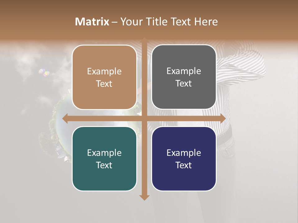 Planet White Heart PowerPoint Template