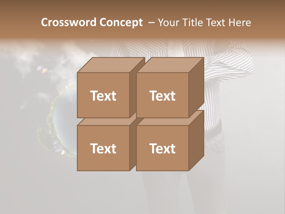 Planet White Heart PowerPoint Template