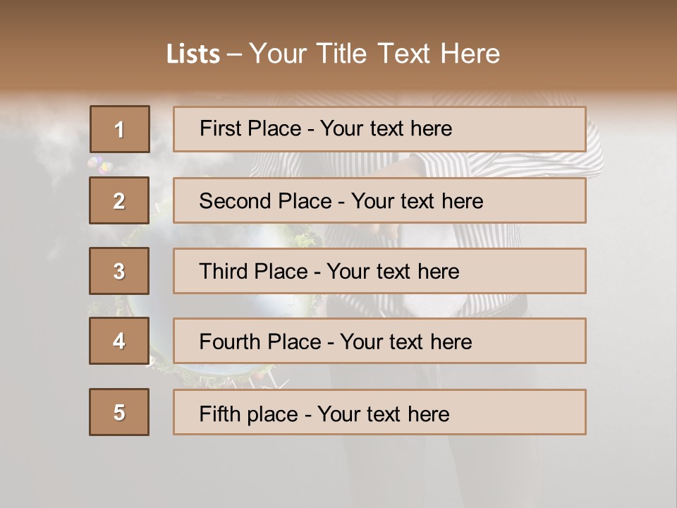 Planet White Heart PowerPoint Template