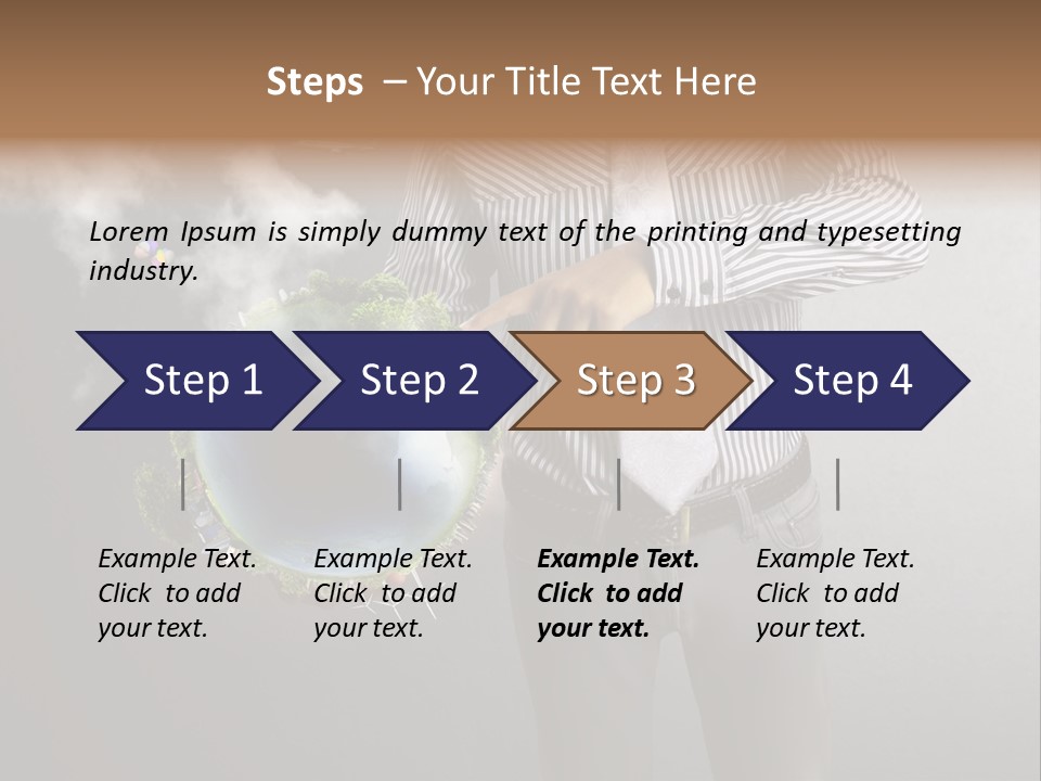 Planet White Heart PowerPoint Template
