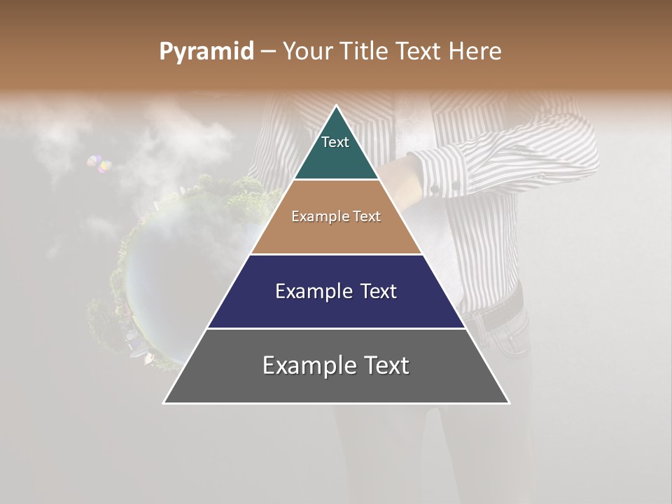 Planet White Heart PowerPoint Template