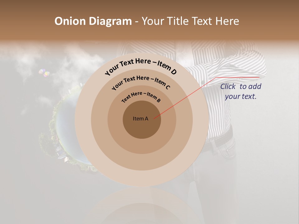 Planet White Heart PowerPoint Template