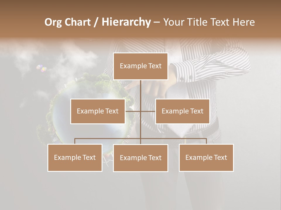 Planet White Heart PowerPoint Template