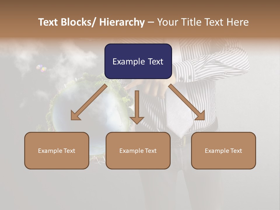 Planet White Heart PowerPoint Template