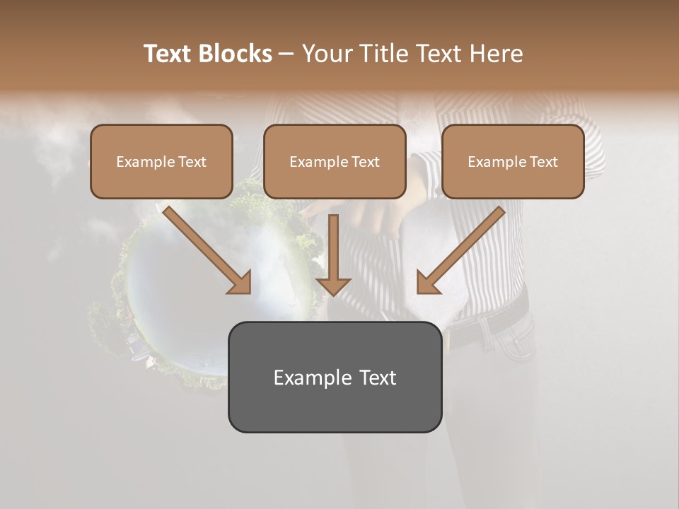 Planet White Heart PowerPoint Template