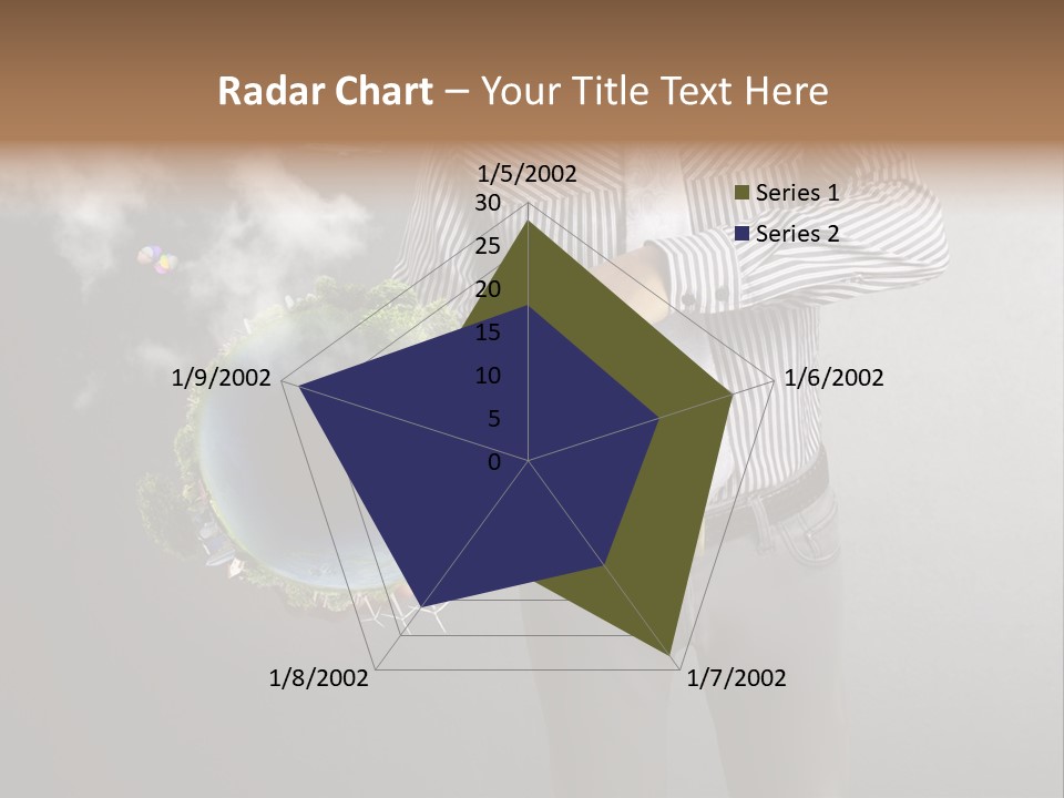 Planet White Heart PowerPoint Template