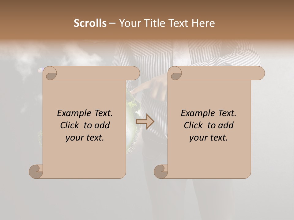 Planet White Heart PowerPoint Template