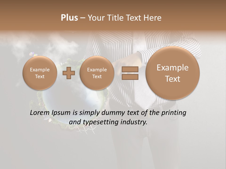 Planet White Heart PowerPoint Template