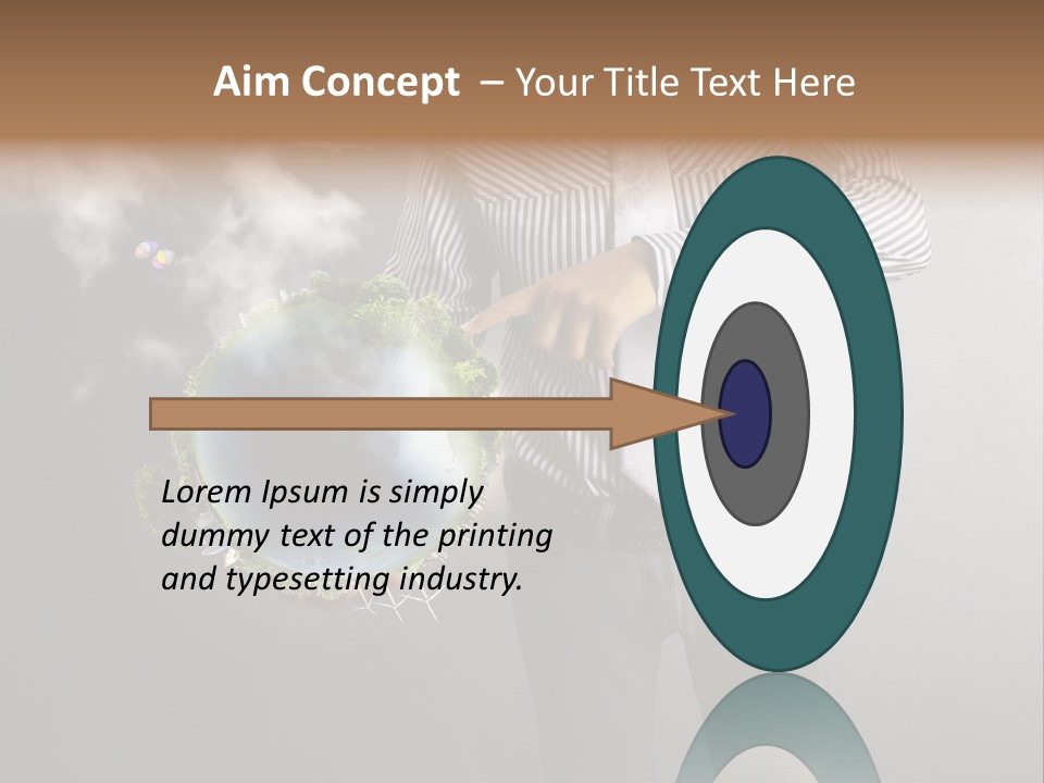 Planet White Heart PowerPoint Template