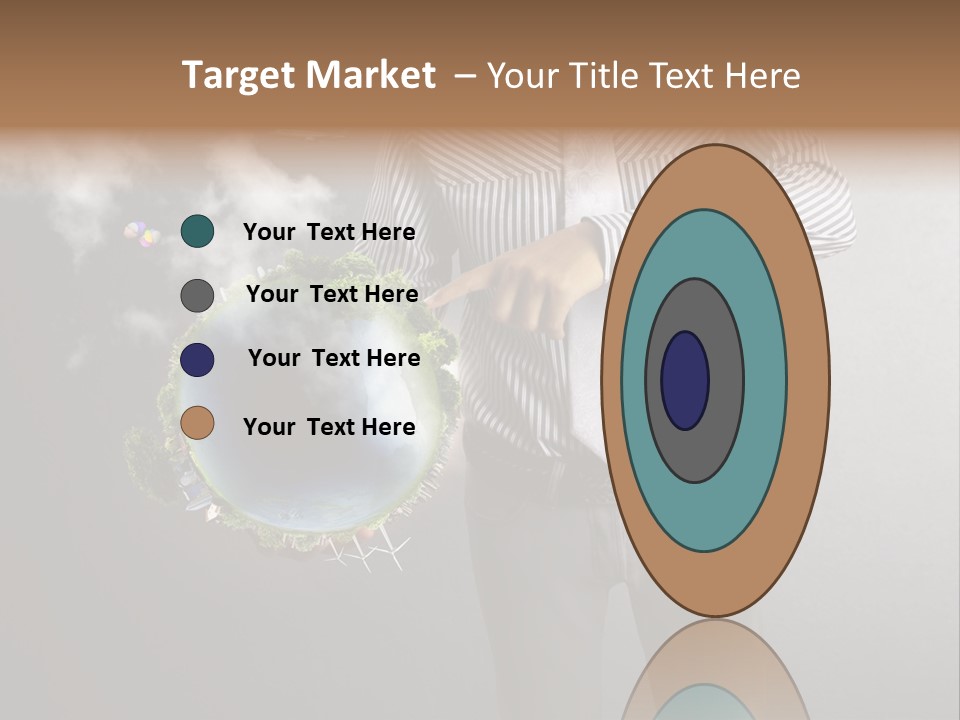 Planet White Heart PowerPoint Template