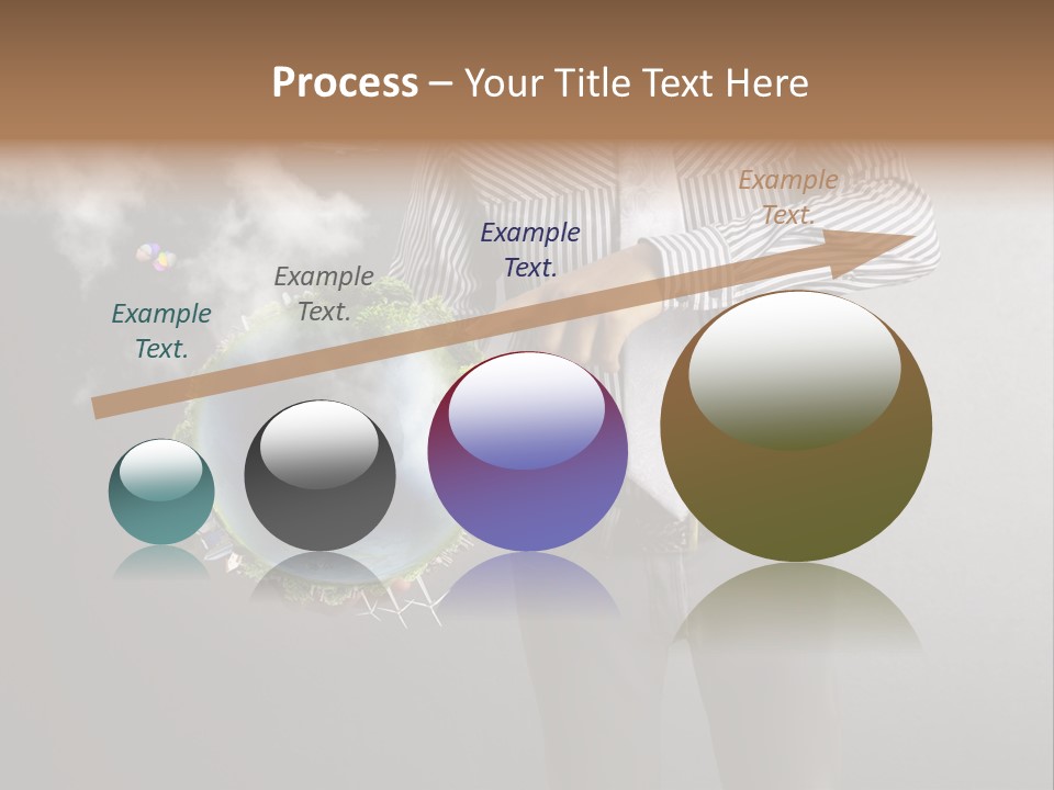 Planet White Heart PowerPoint Template