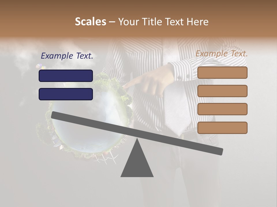 Planet White Heart PowerPoint Template