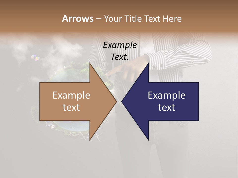 Planet White Heart PowerPoint Template