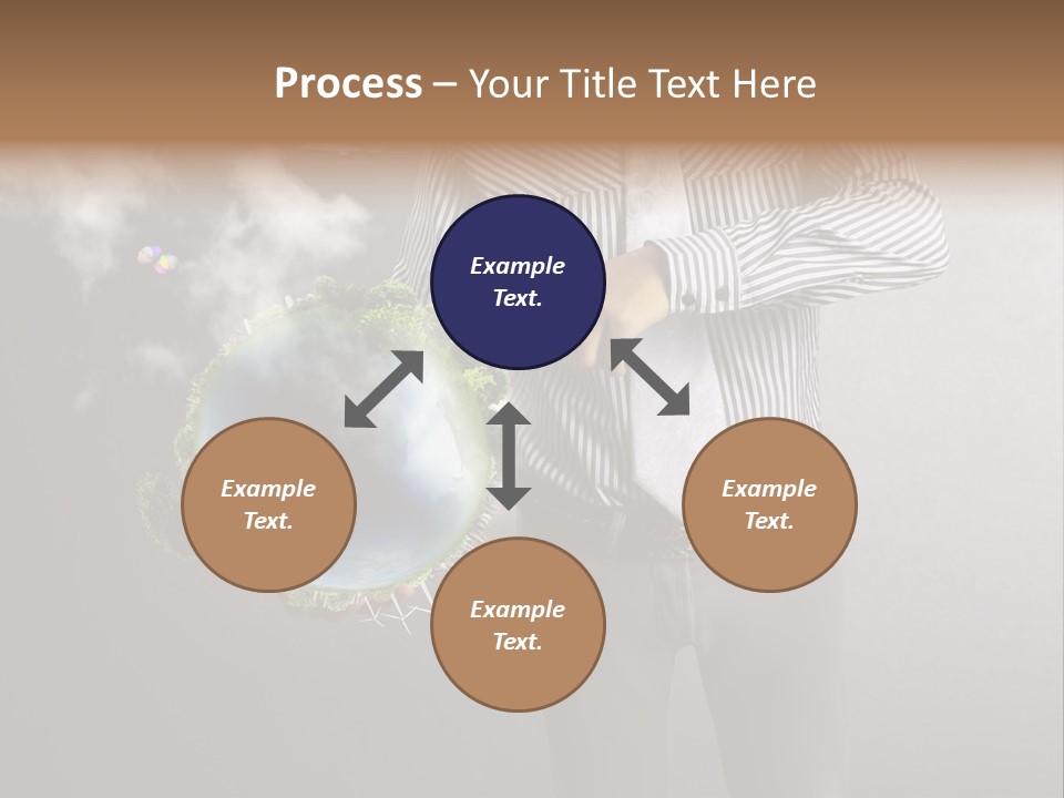 Planet White Heart PowerPoint Template