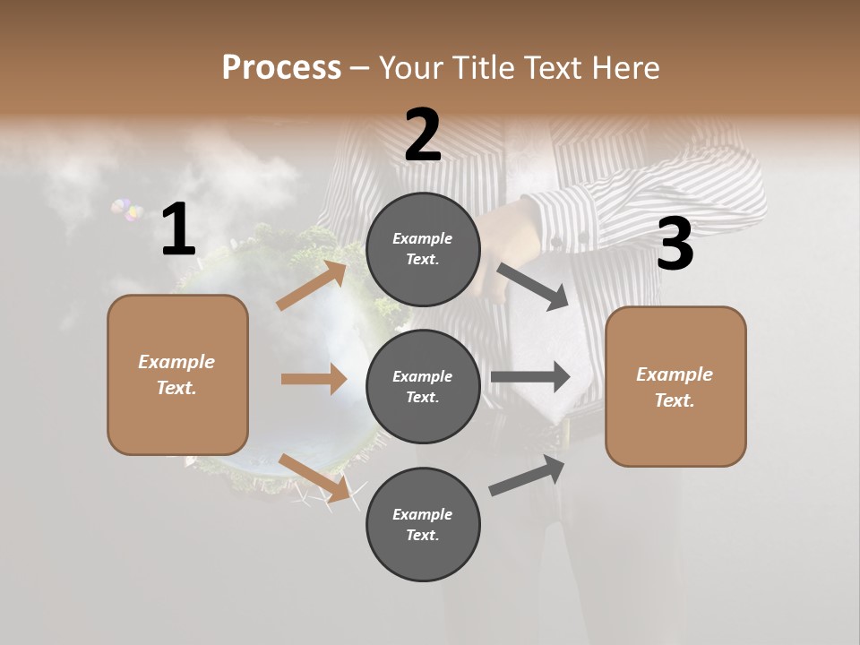 Planet White Heart PowerPoint Template