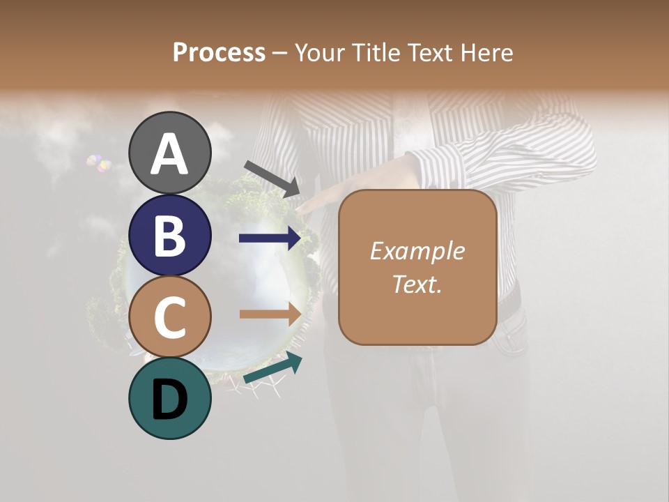 Planet White Heart PowerPoint Template