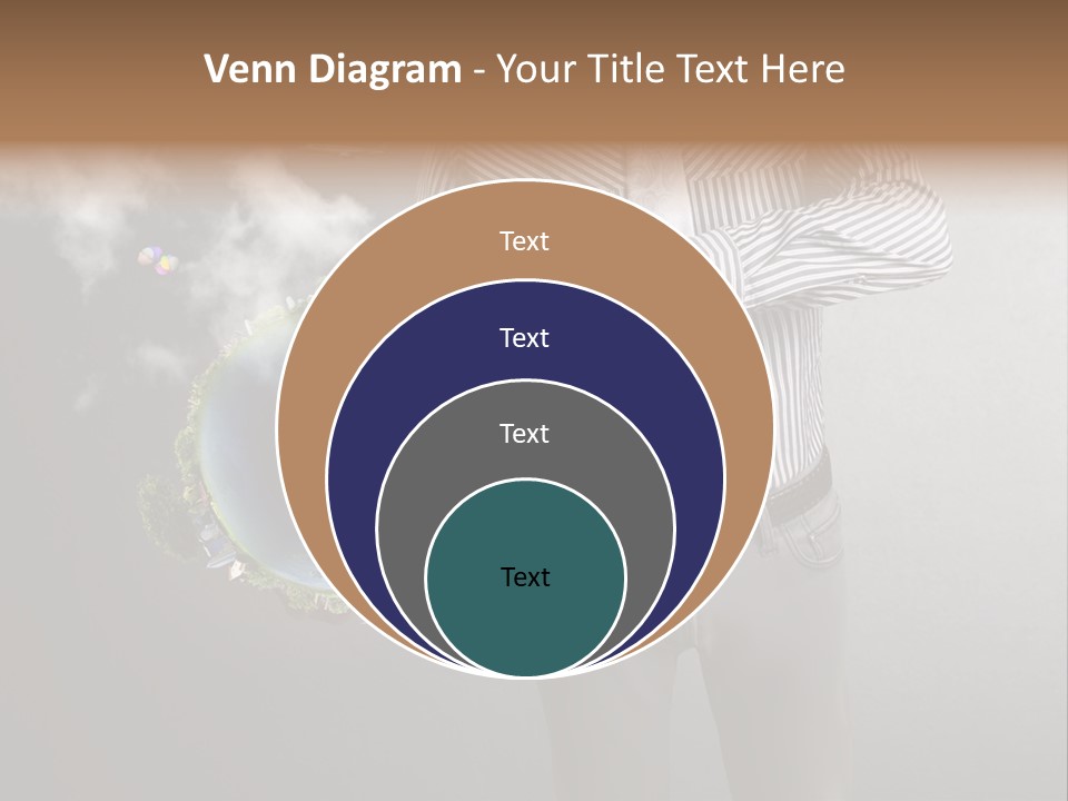 Planet White Heart PowerPoint Template