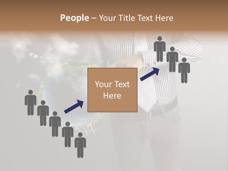 Planet White Heart PowerPoint Template