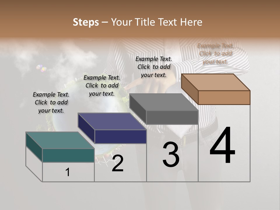 Planet White Heart PowerPoint Template