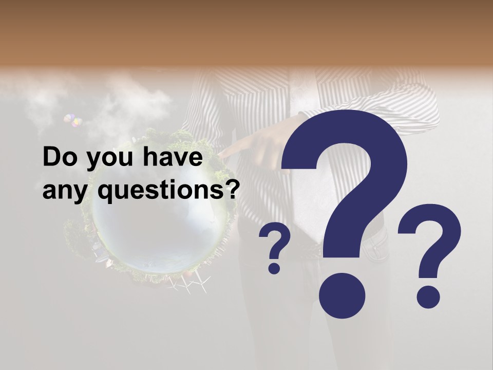 Planet White Heart PowerPoint Template