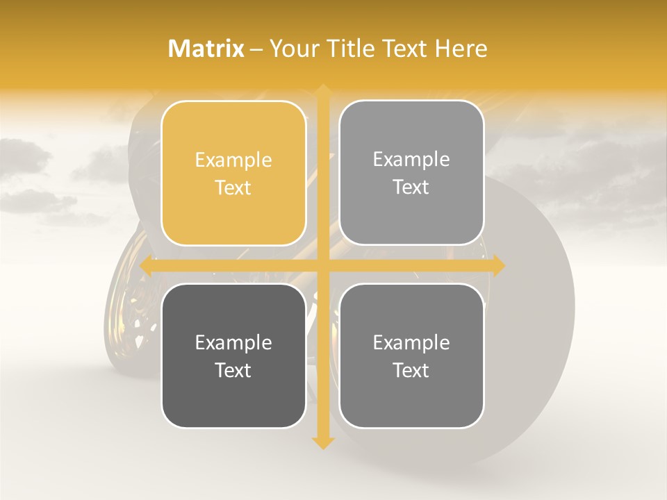 Giallo Chopper Isolato PowerPoint Template