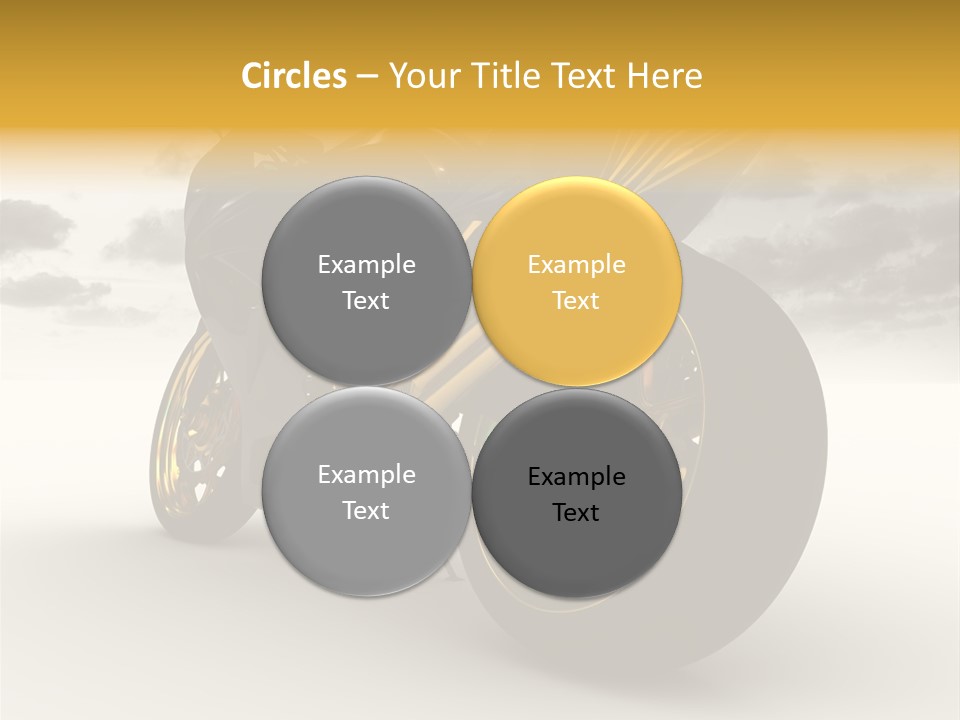 Giallo Chopper Isolato PowerPoint Template