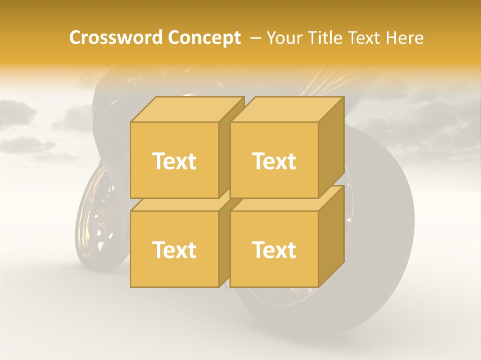 Giallo Chopper Isolato PowerPoint Template