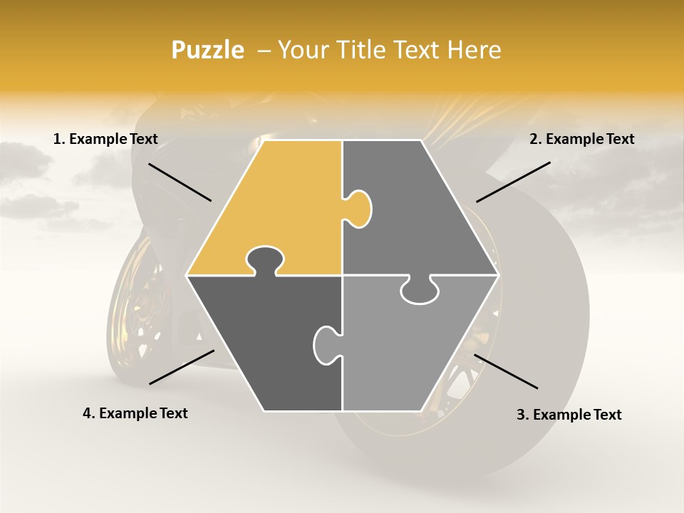 Giallo Chopper Isolato PowerPoint Template