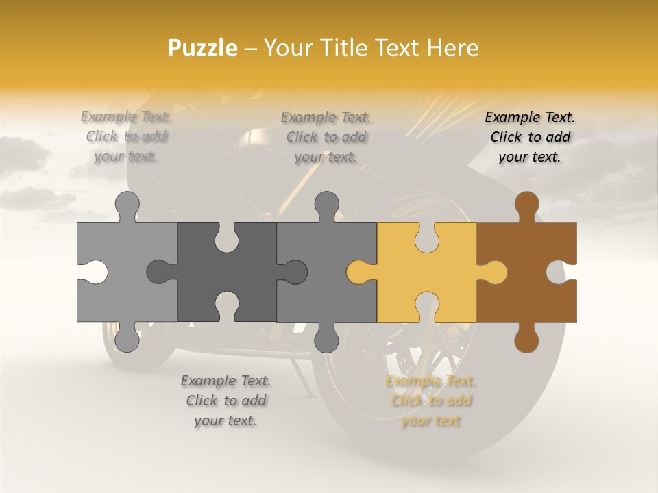 Giallo Chopper Isolato PowerPoint Template