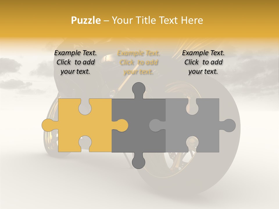 Giallo Chopper Isolato PowerPoint Template