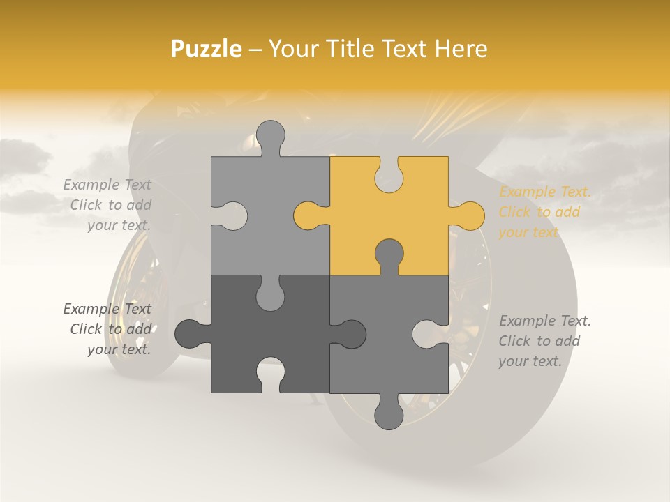 Giallo Chopper Isolato PowerPoint Template